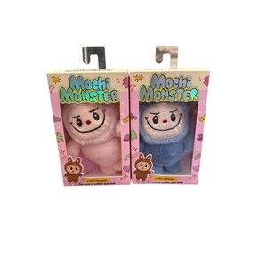 New 2 Mochi Monster Plush Charm Collectible Keychains Monster a Little Obsessed.